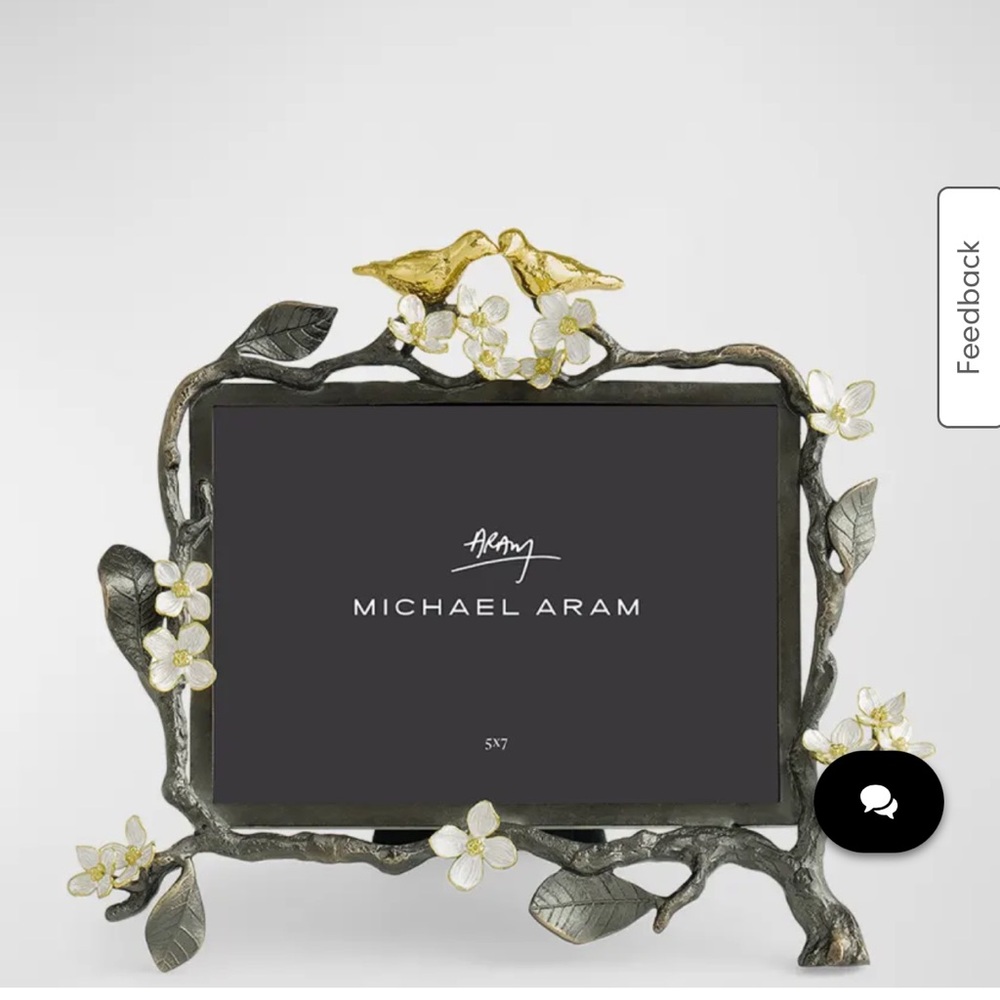 Michael Aram lovebirds 5x7 frame